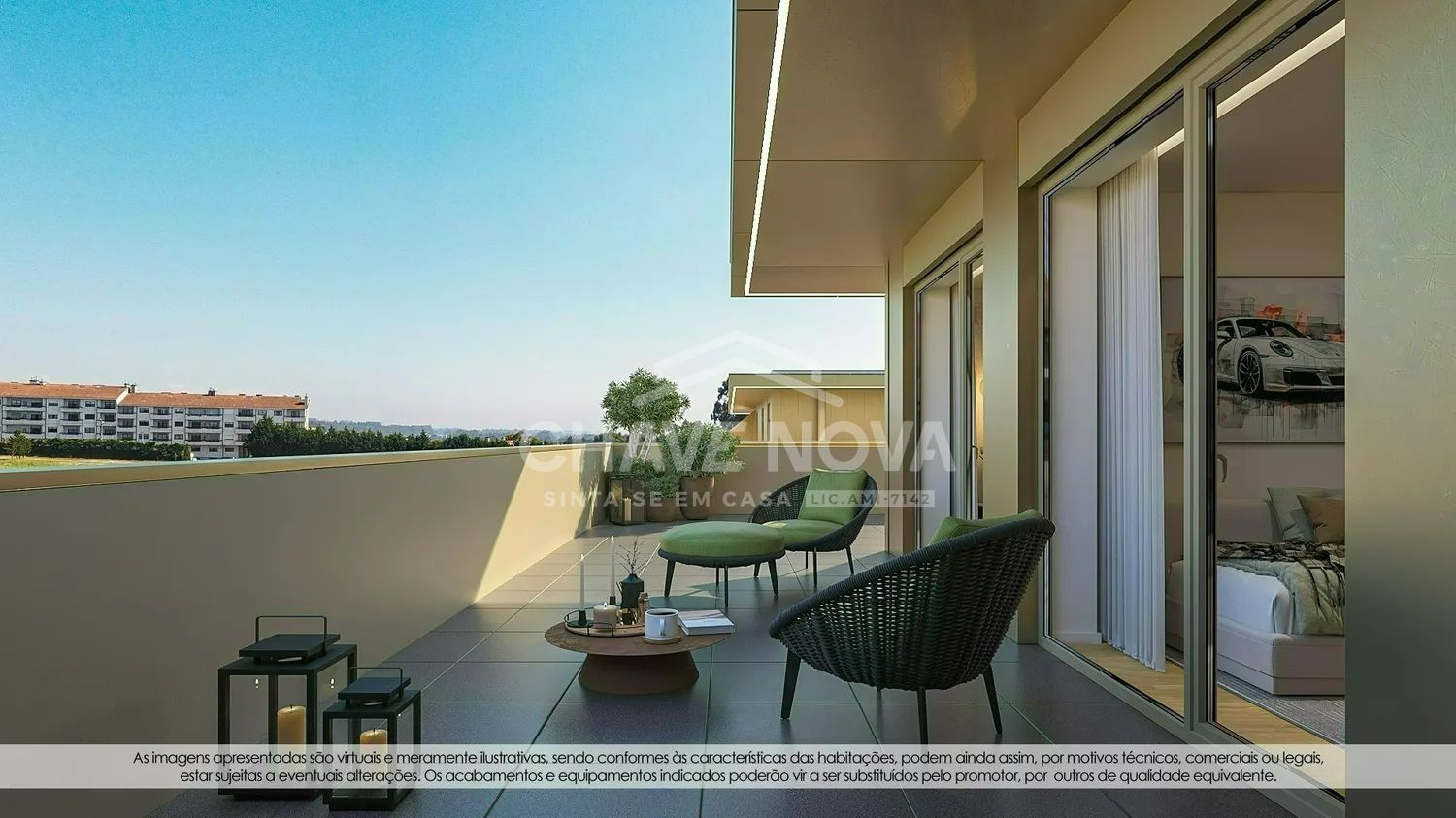Apartamento T2 Novo situado em Arcozelo no Empreendimento Geminus