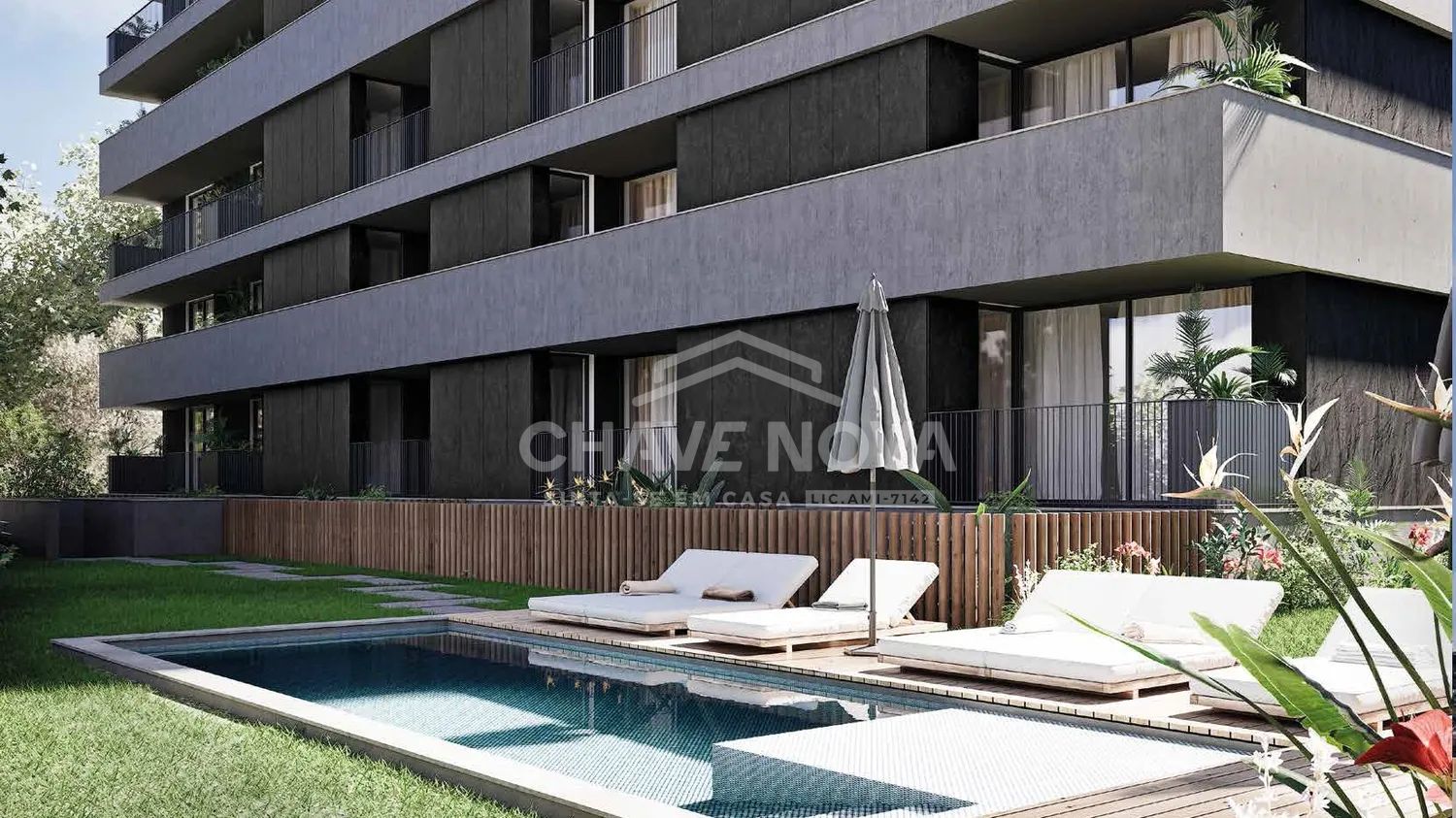 Apartamento no Centro de João da Madeira T2 no Pateo 1896, com Piscina! - 2