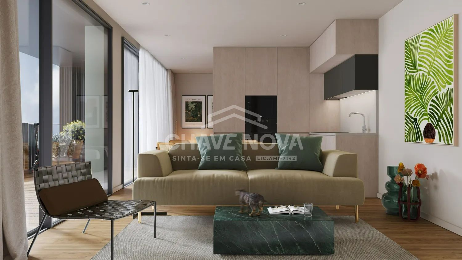 Apartamento T1 Novo no Empreendimento Prestige em Construção  - 3