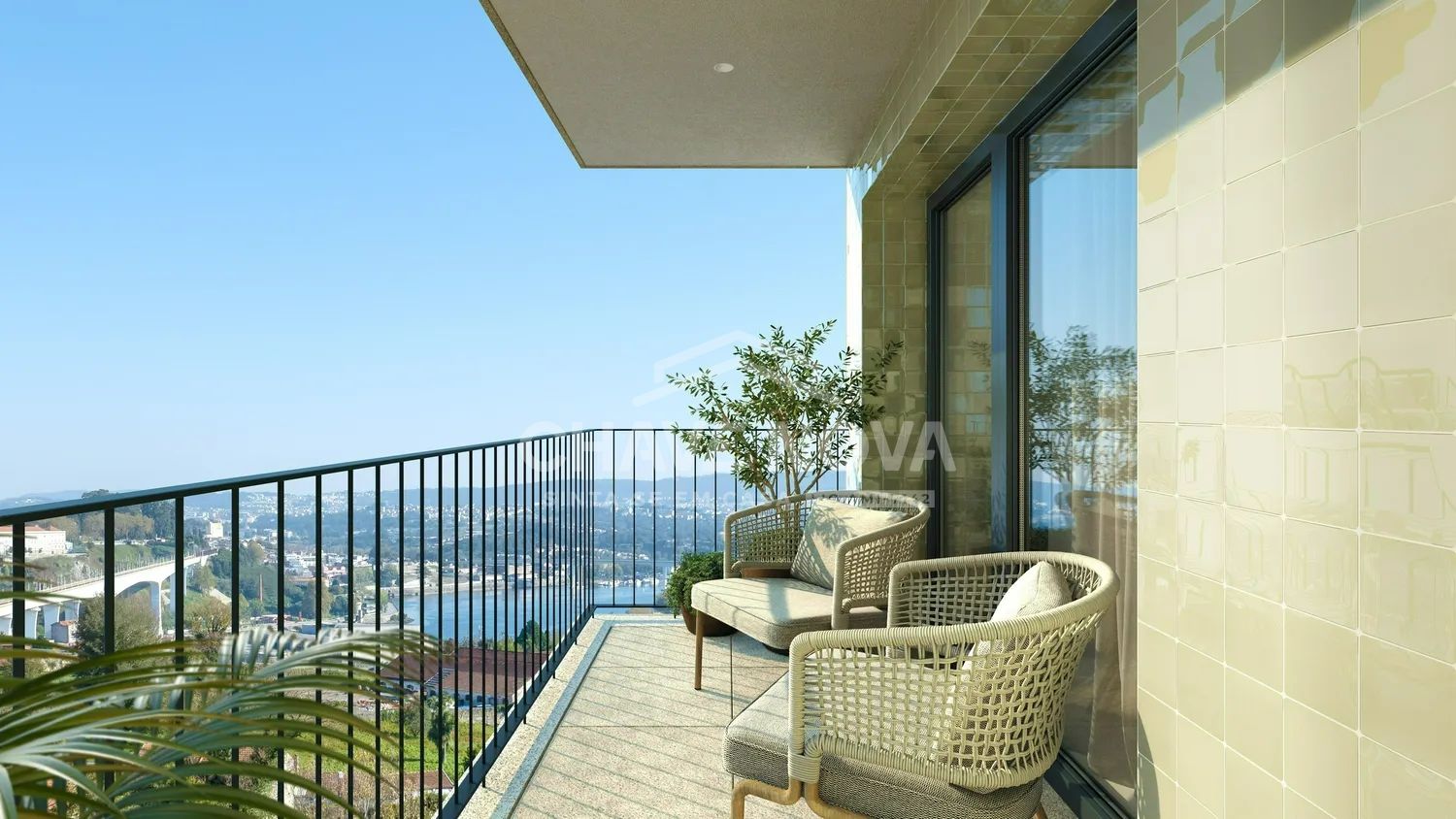 Apartamento T2 em construção, com vista deslumbrante para o rio Douro