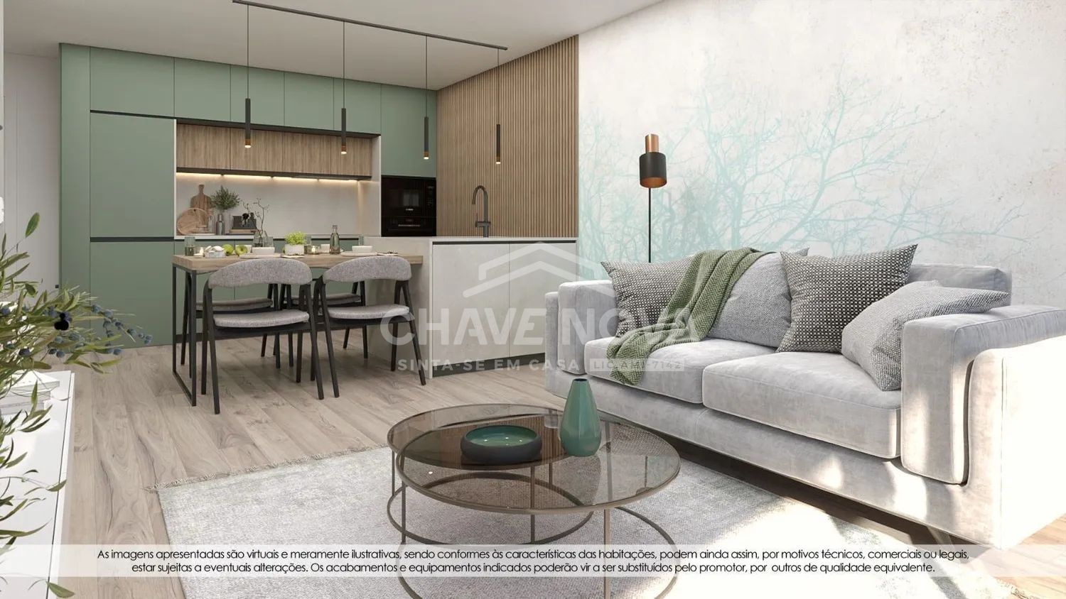 Apartamento T2 Novo virado a poente, com varanda e lugar de garagem em Vila Nova de Gaia virado a poente 