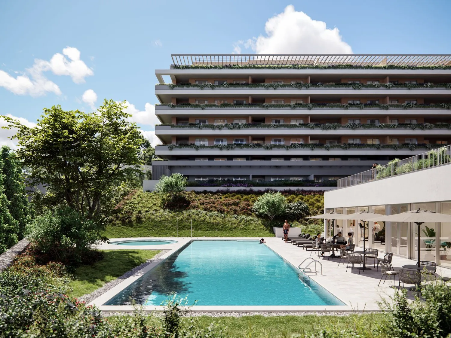 T2 NOVO - Empreendimento Verde Vale - Terraço e Lugar de Garagem - ao Metro Parque Maia