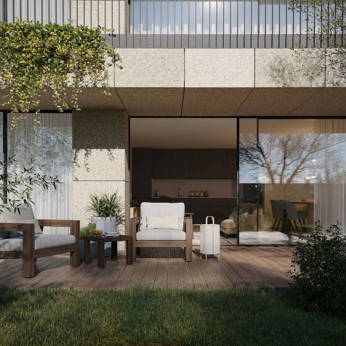 T2 com jardim em Serralves