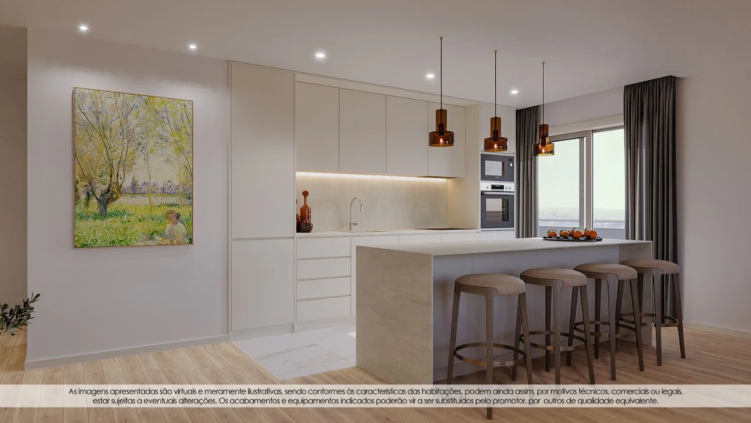 Apartamento T3 NOVO - Praça das Flores, Antas - 2