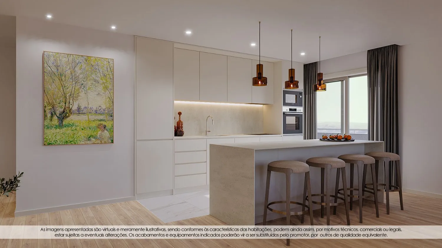 Apartamento T3 NOVO - Praça das Flores, Antas - 2