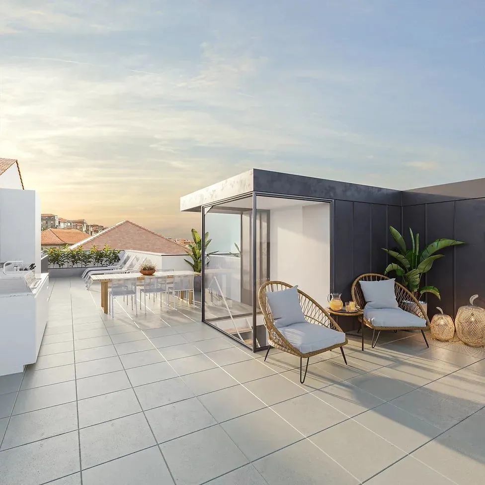 Apartamento T2 Duplex com varanda, terraço e lugar de estacionamento, junto ao Jardim do Morro - Vila Nova de Gaia. - 3
