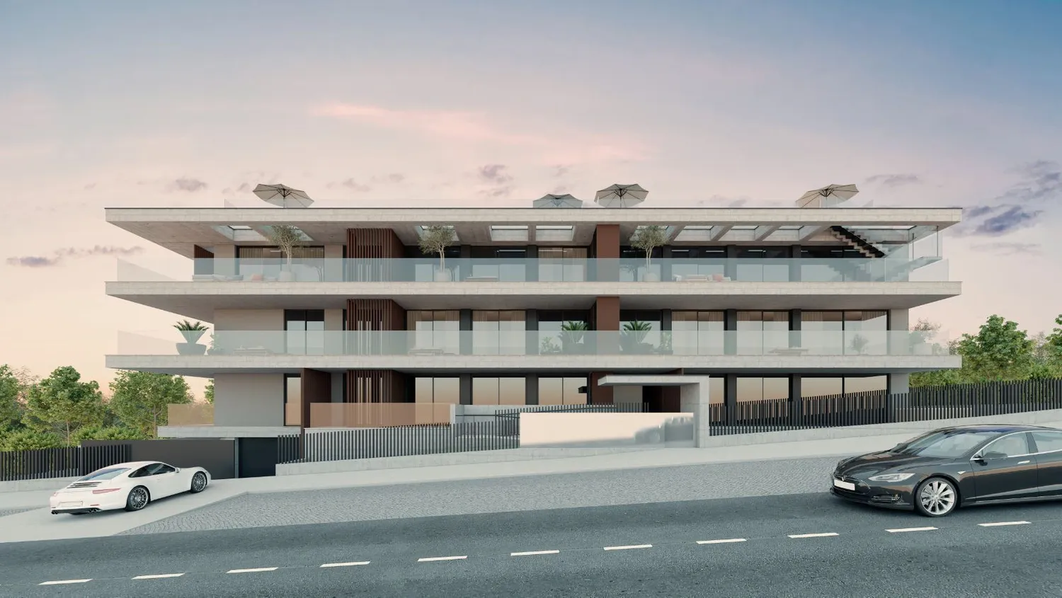 Apartamento T3 Novo Último Piso c/ Piscina em Canidelo (Praias)