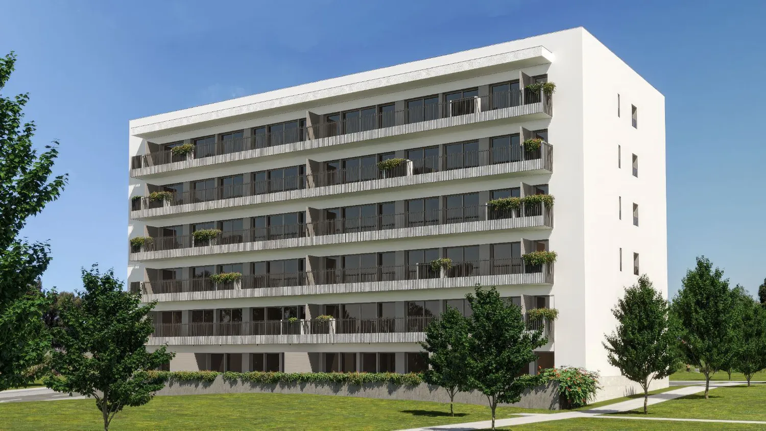 Apartamento T3 com varanda situado numa zona habitacional muito tranquila em Gaia