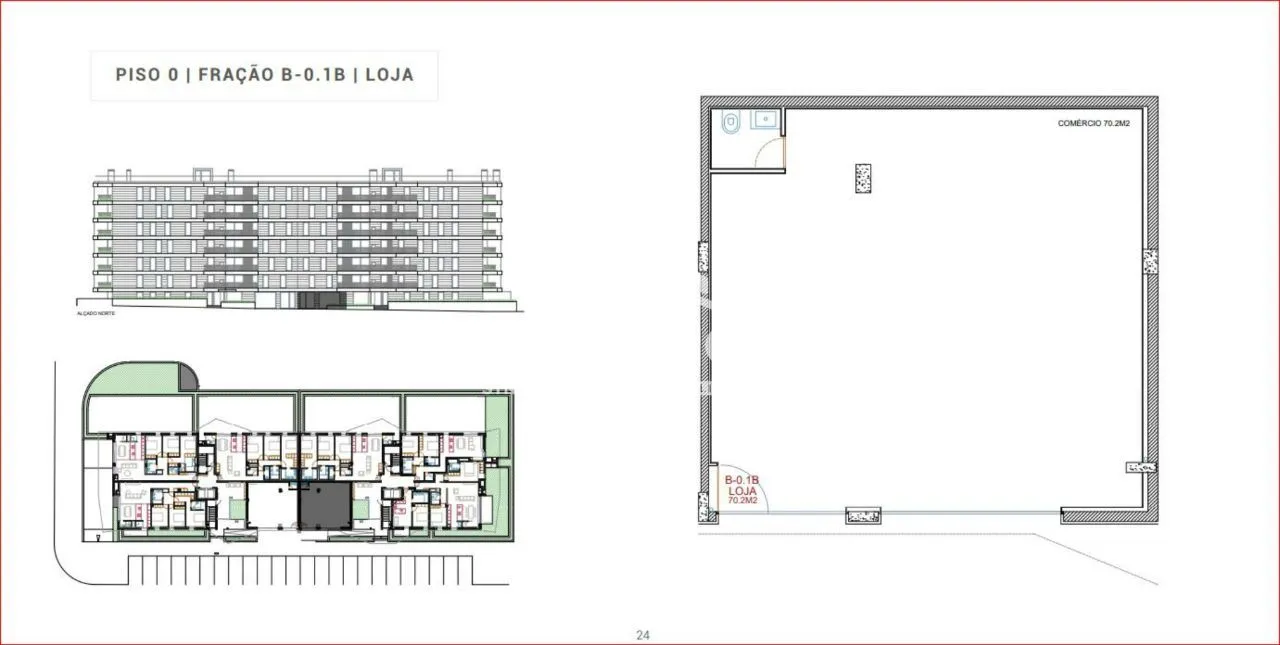 Loja com lugar de garagem no Empreendimento Green Terrace, Porto
