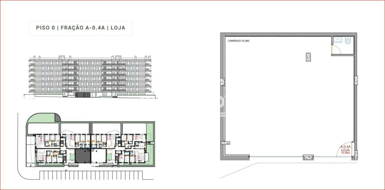 Loja com lugar de garagem no Empreendimento Green Terrace, Porto