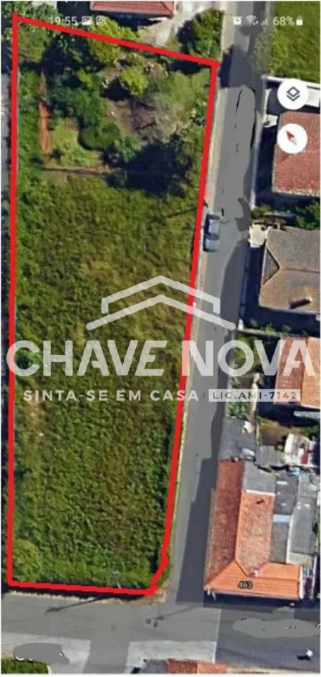 Terreno Urbano com 1067m2 e 54 metros de frente em Vila Nova de Gaia 