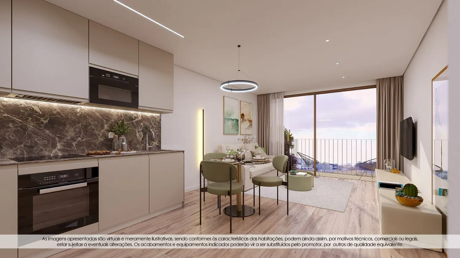 Apartamento T2 no Condomínio Fechado Jardins da Seara – Lote 8