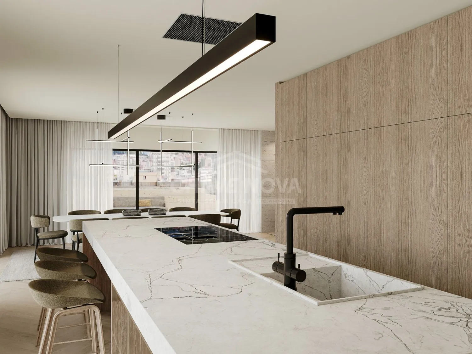 Apartamento T3 - Piso 5º.Esq(Frente) - Fração AA