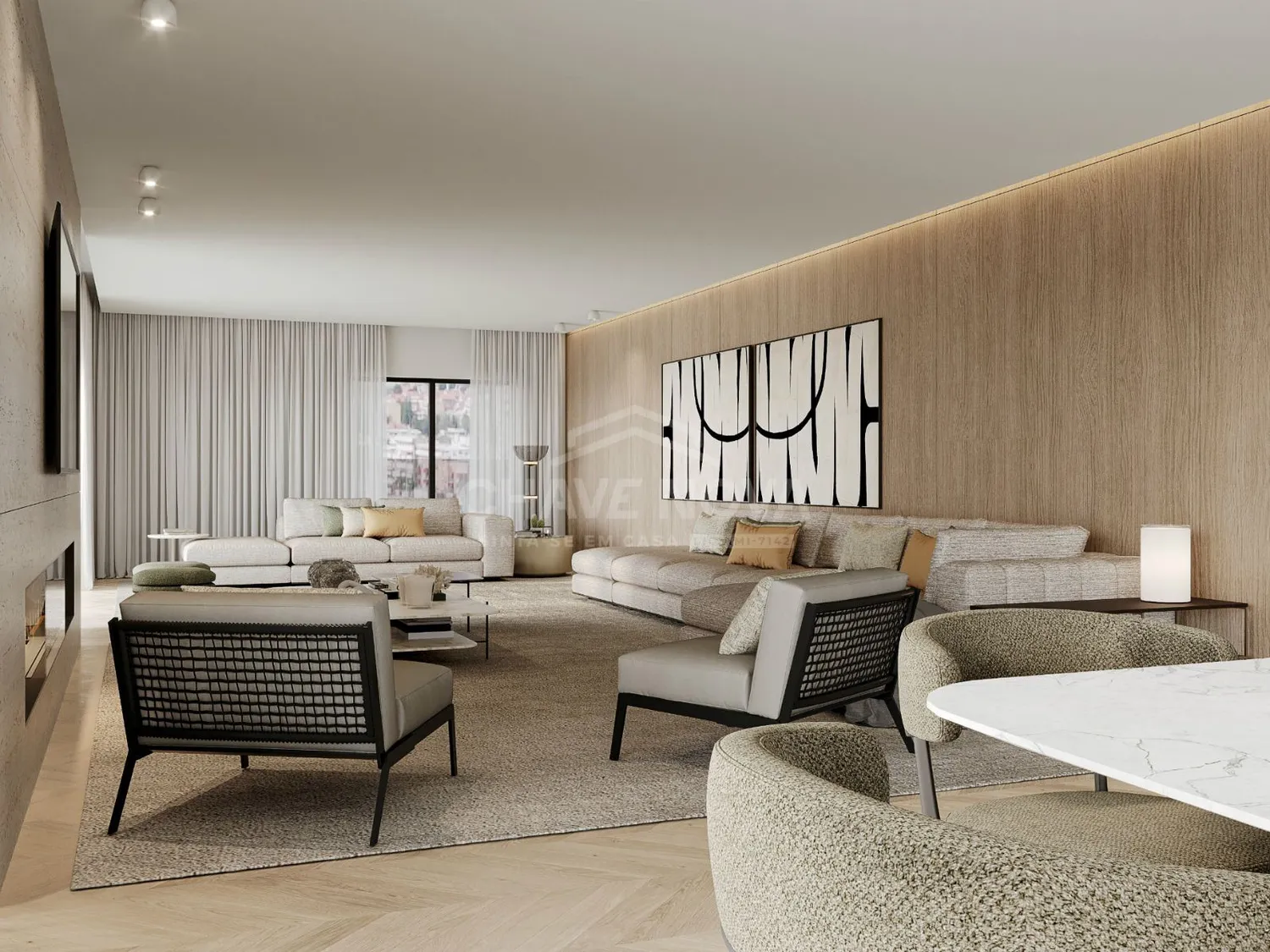Apartamento T3 - Piso 3.Esq(Trás) - Fração T - 3