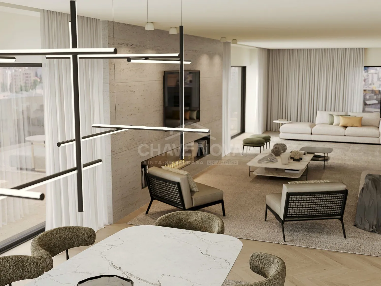 Apartamento T3 - Piso 1ºDrt(Frente) - Fração F