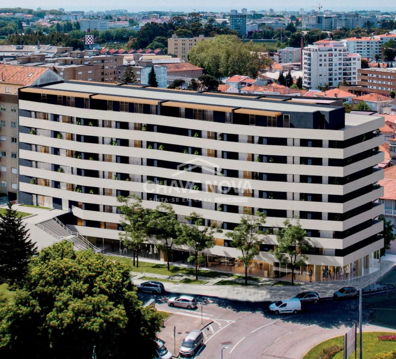 T1 com lugar de garagem e Piscina no empreendimento Oporto Luxury Residences, Porto