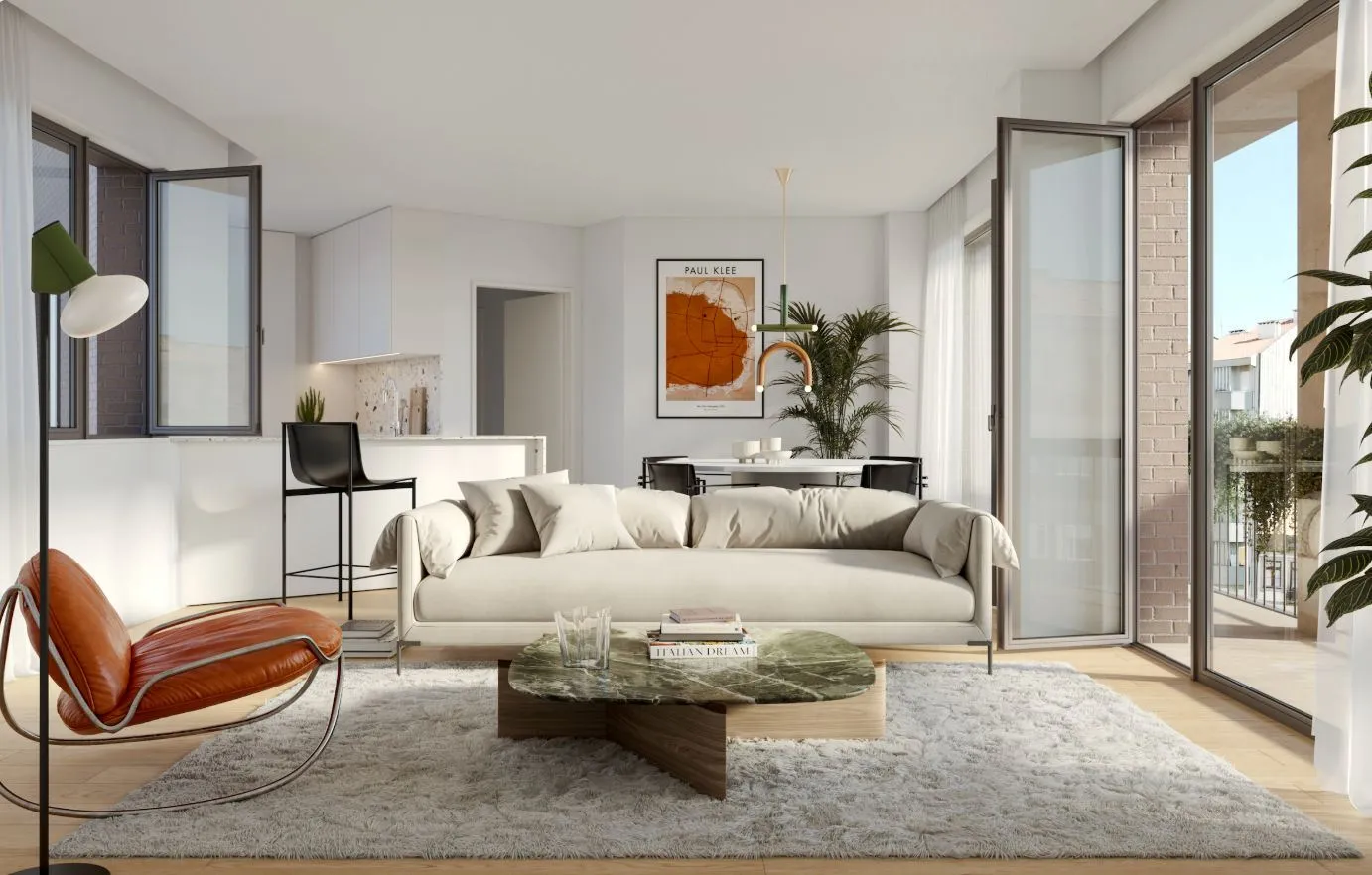 3-bedroom apartment in Bonfim, part of the Ferreira de Castro Flats development.