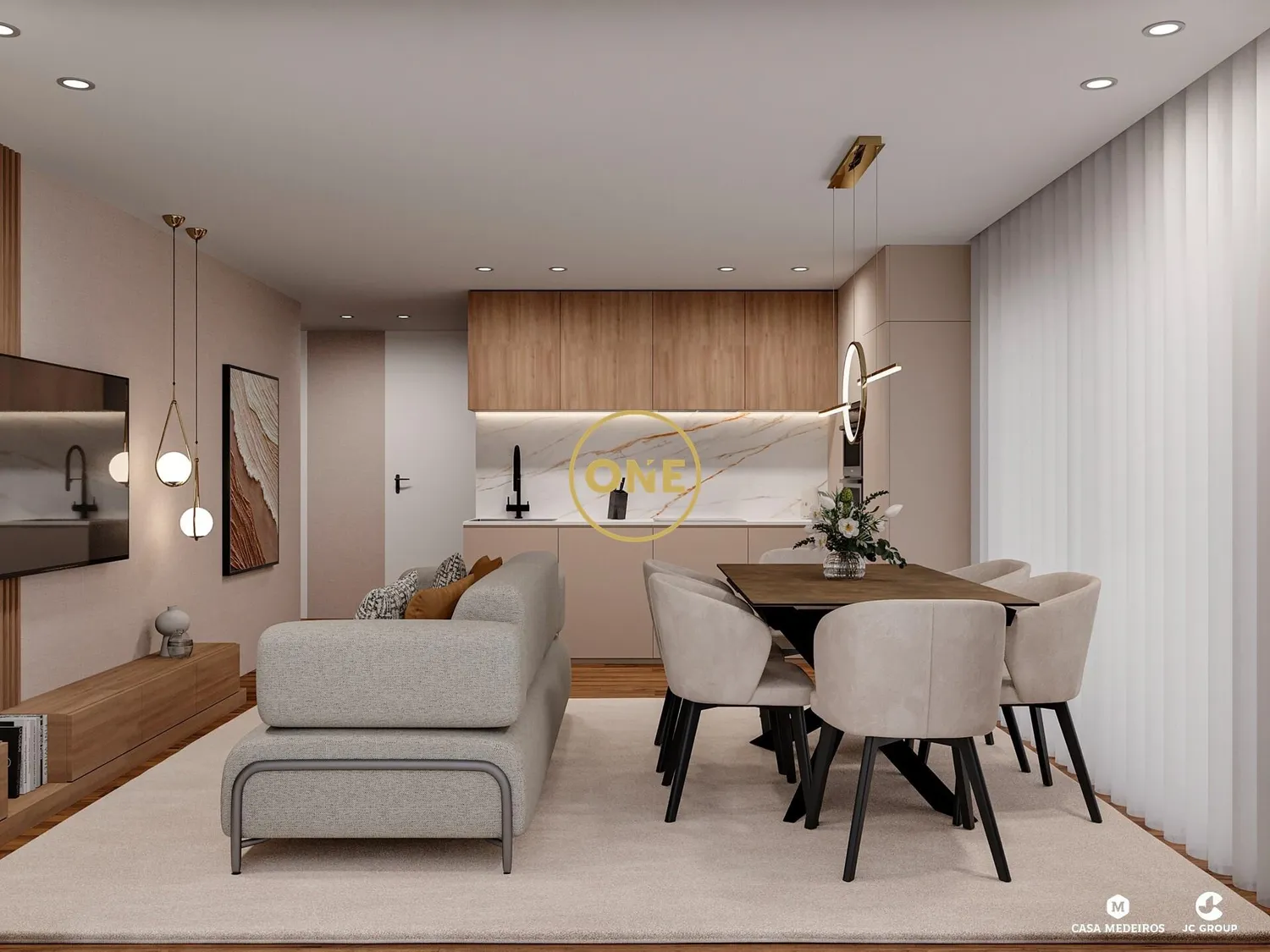 T1+1 apartment, 10 min walk from Armação de Pêra beach.