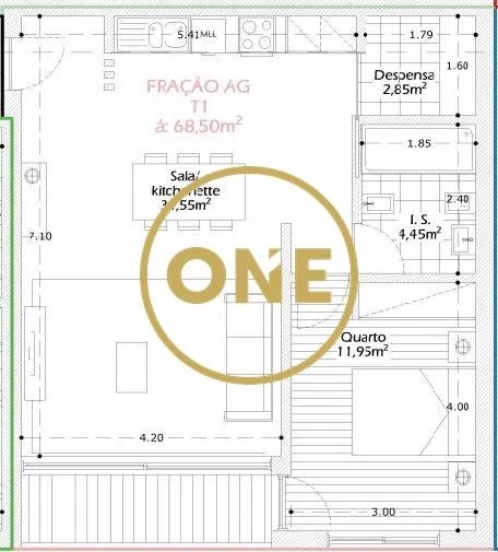 Appartement 1 chambre dans Calendrier