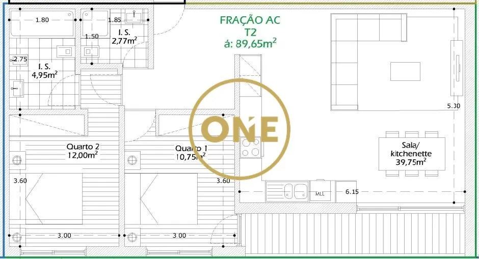 Appartement 1 chambre dans Calendrier