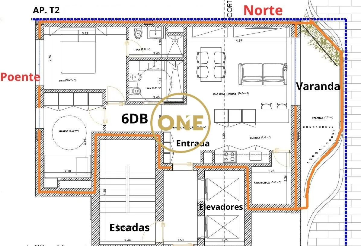 Appartement neuf de 2 chambres avec balcon et garage dans la résidence Vale Sereno - 3