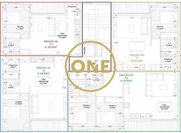 Apartamento T1 em Construção em Calendário - 2