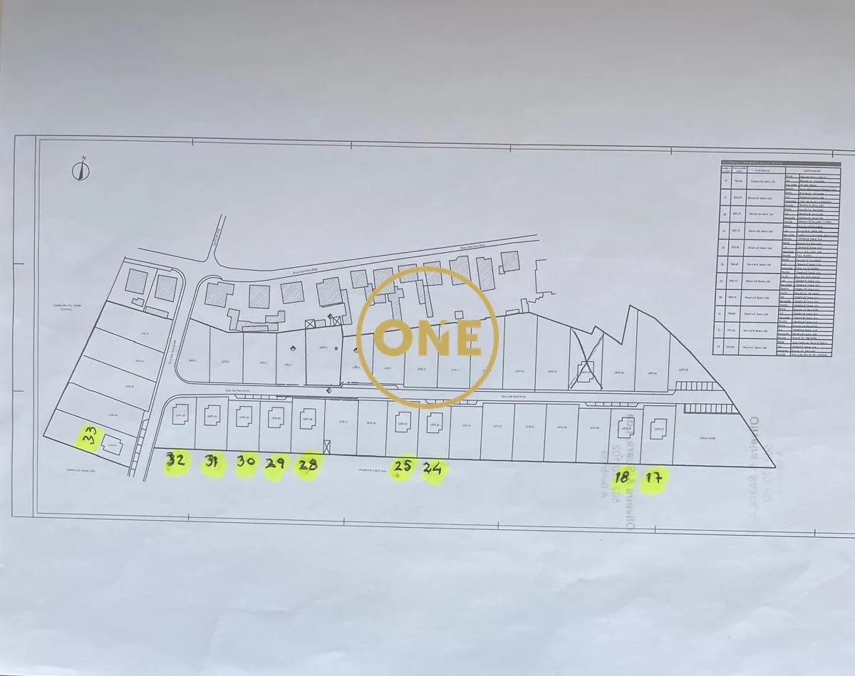 Building plot with an area of ​​70m2 in a neighborhood for sale.