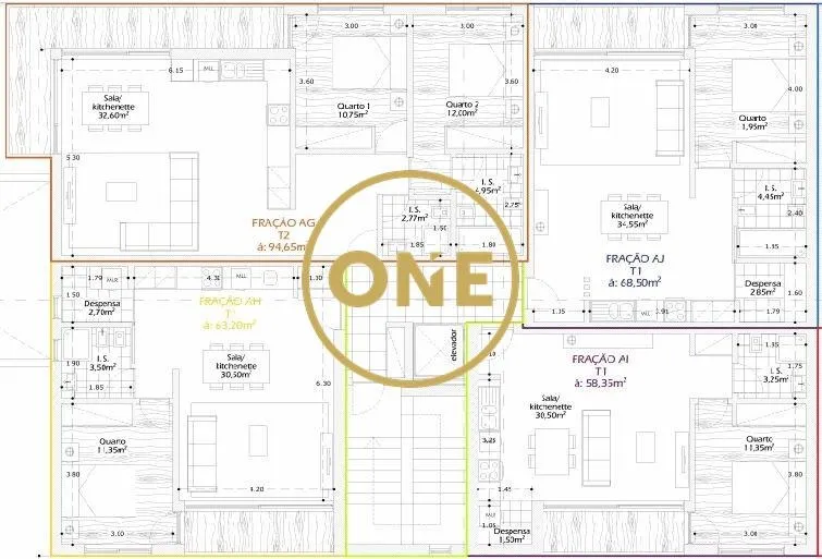 Apartamento T1 em Construção em Calendário - 2