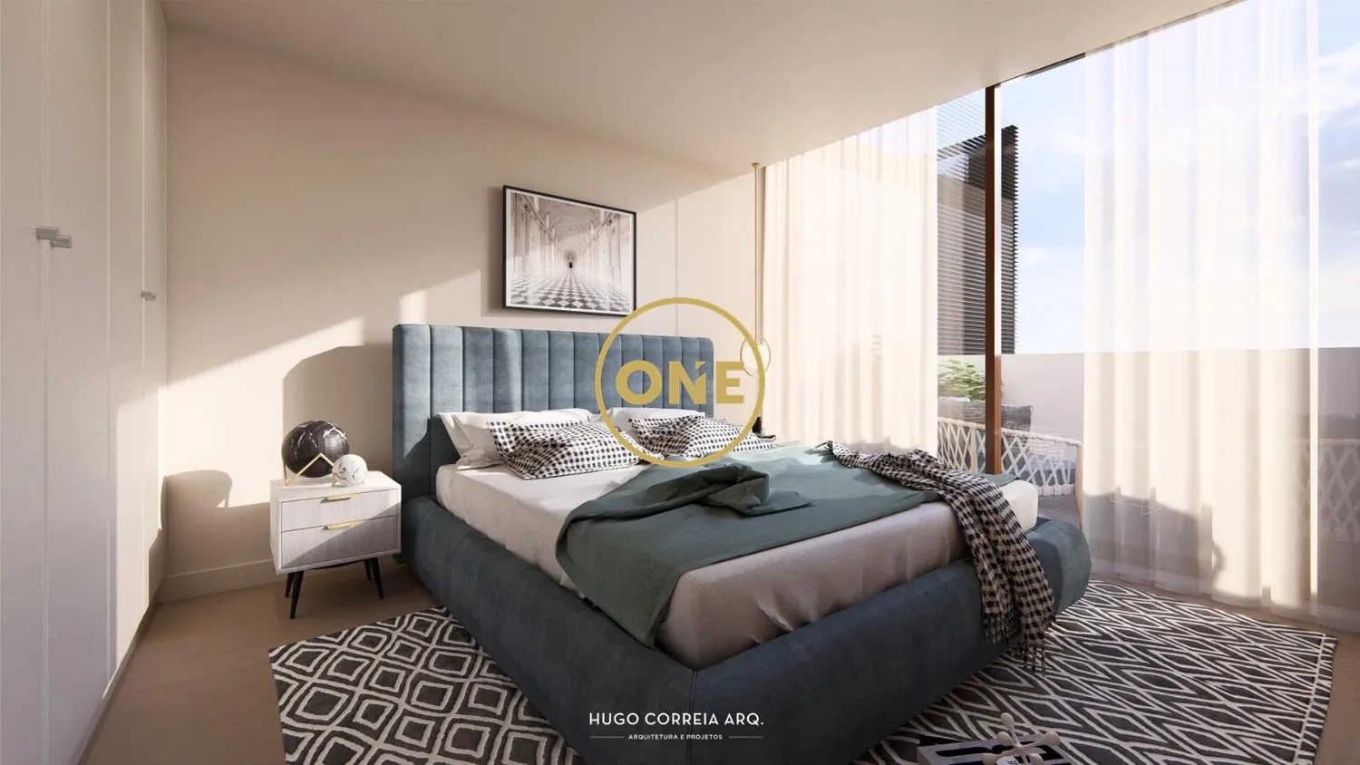 One-bedroom apartment in the heart of Famalicão city center.