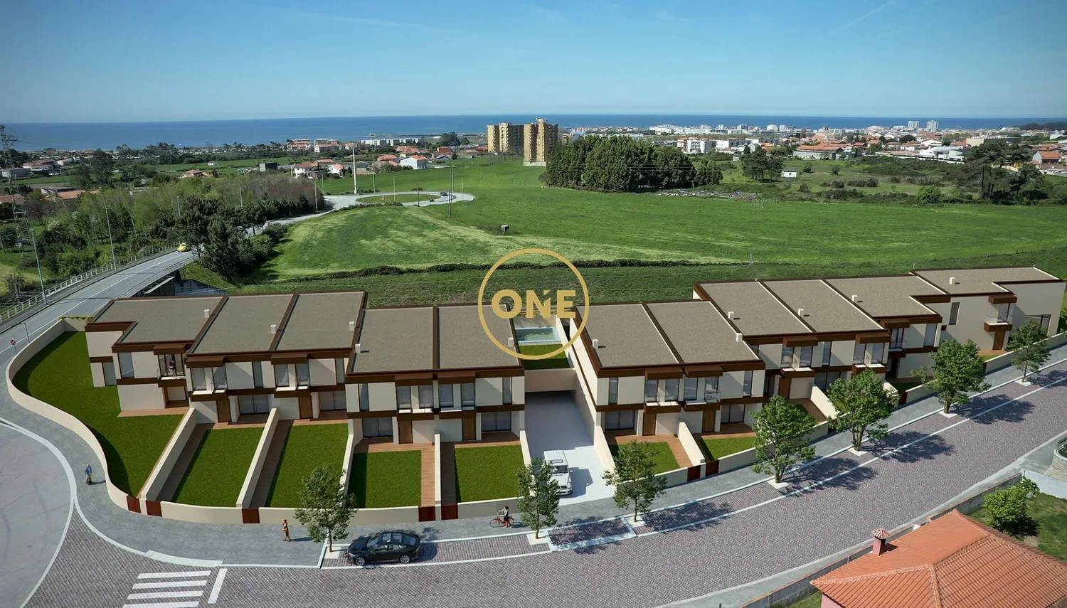 Houses under construction in the parish of Arvore - Vila do Conde