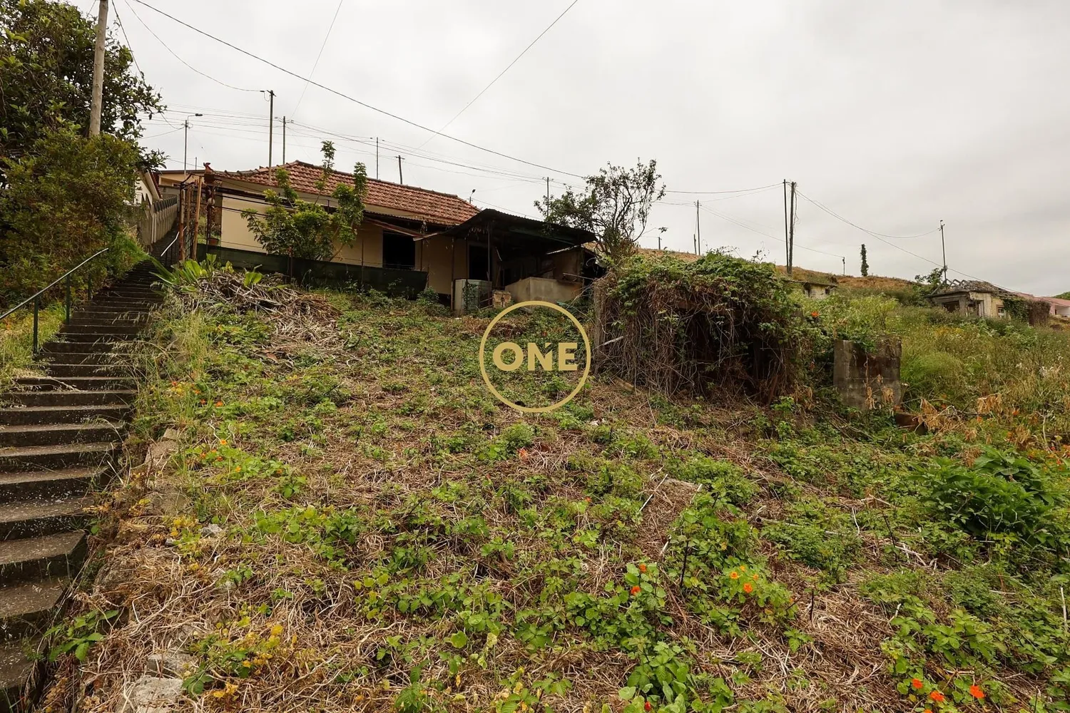 Moradia antiga T2 em lote de terreno de 463 m2 em Pico dos Barcelos 