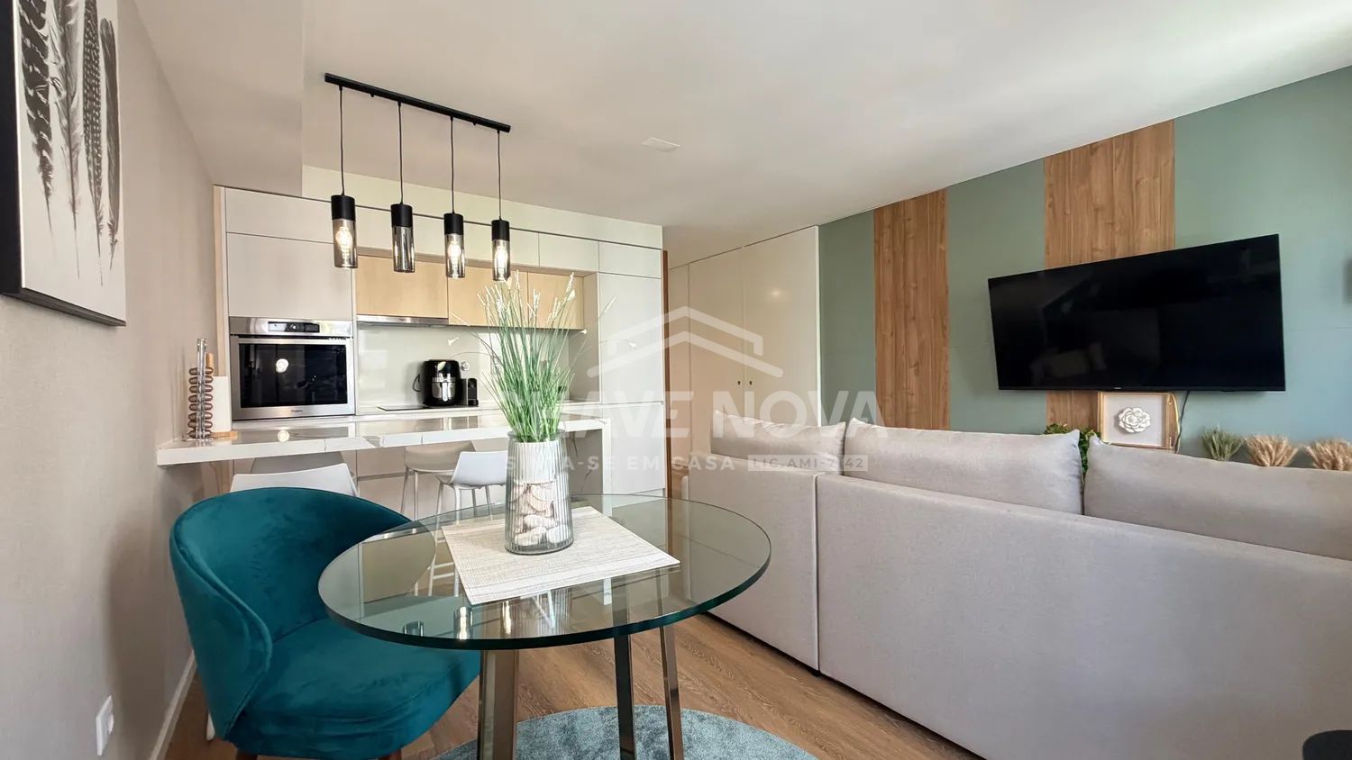Apartamento T1 totalmente mobildado no centro de Gaia.