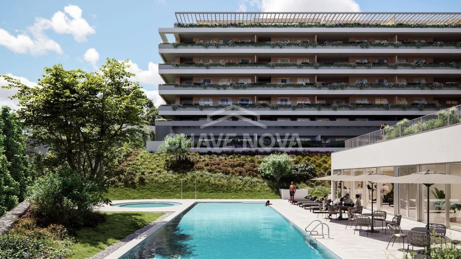 T2 NOVO 4º piso poente no Empreendimento Verde Vale -varanda e Lugar de Garagem - ao Metro Parque Maia