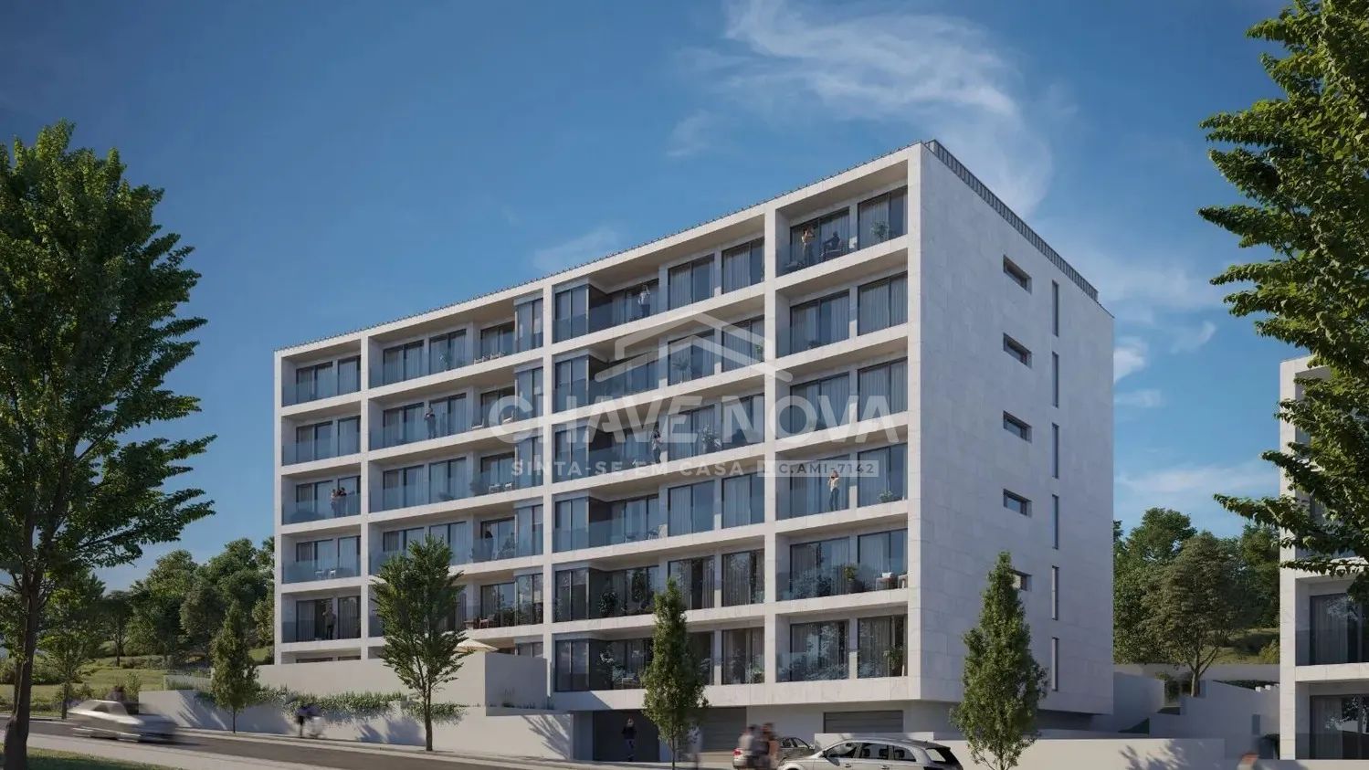 T1 NOVO 5º piso com suíte, varanda e garagem junto á Marina da Afurada