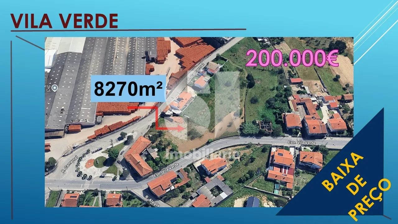 Terreno Urbanizável com 8270 m2 em Vila Verde, Oliveira do Bairro