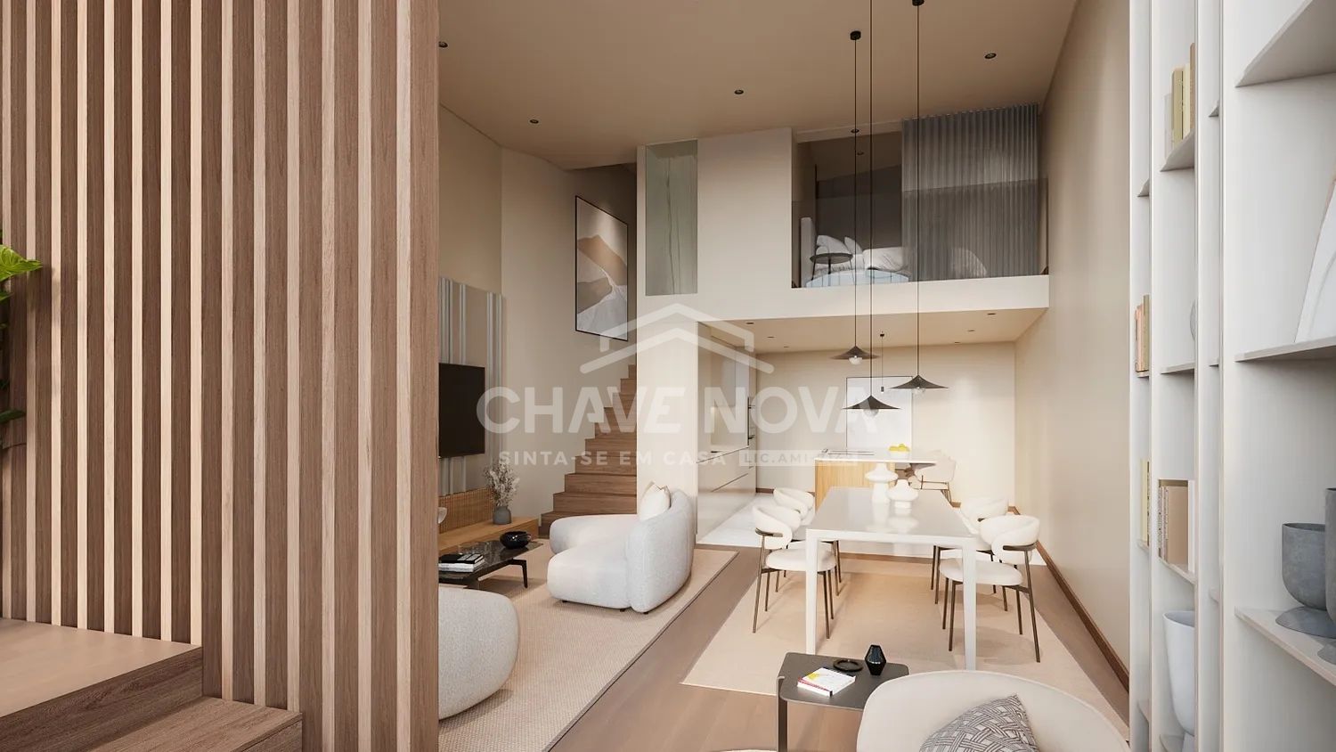 Smart Studio Apartment with Mezzanine | 74.02 m² - 2