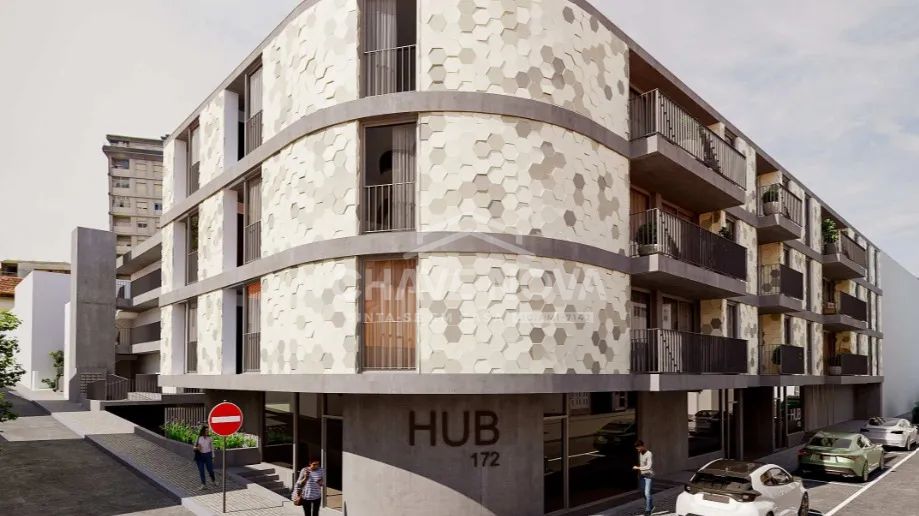 Apartamento T1 Novo, com lugar de garagem e varanda | HUB 172 | Centro de Vila Nova de Gaia
