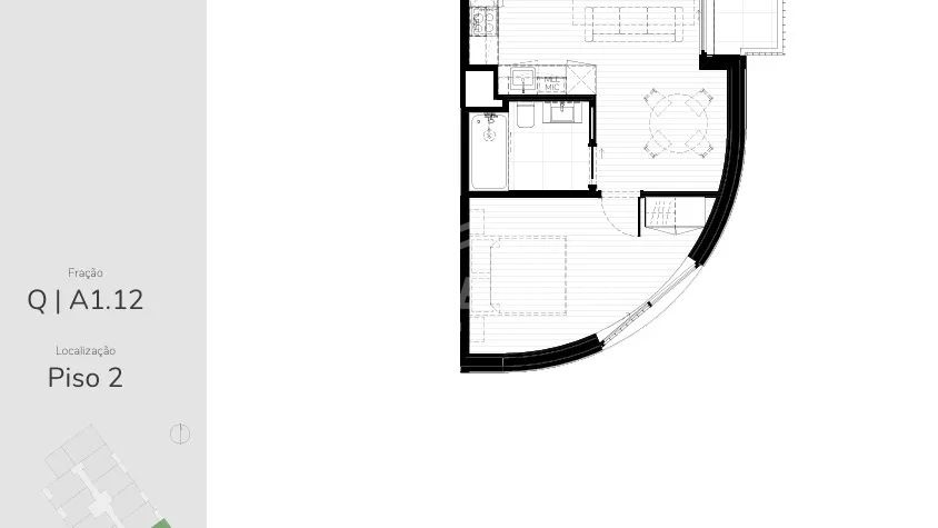 Apartamento T1 com lugar garagem, varanda | HUB 172 | V. N. Gaia - 2