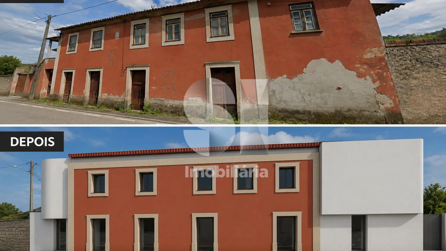 Moradia T5 para reconstruir com projeto aprovado - 2