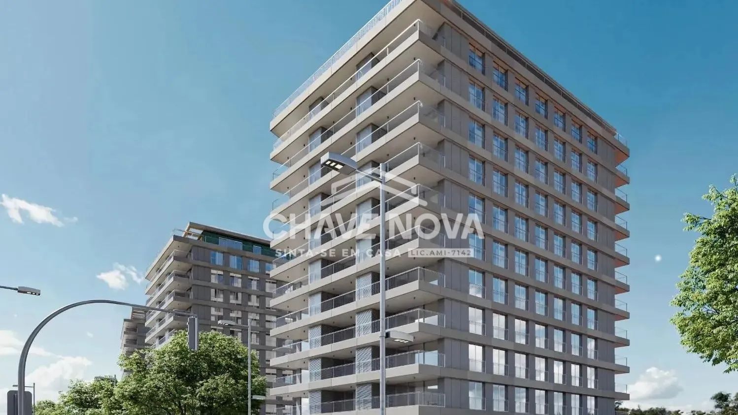T1 Novo em Canidelo com grande varanda e garagem, junto ao Mercadona