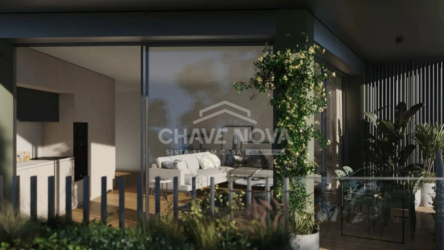 Apartamento T1+1 em condomínio fechado, com terraço e lugar de garagem. - 3