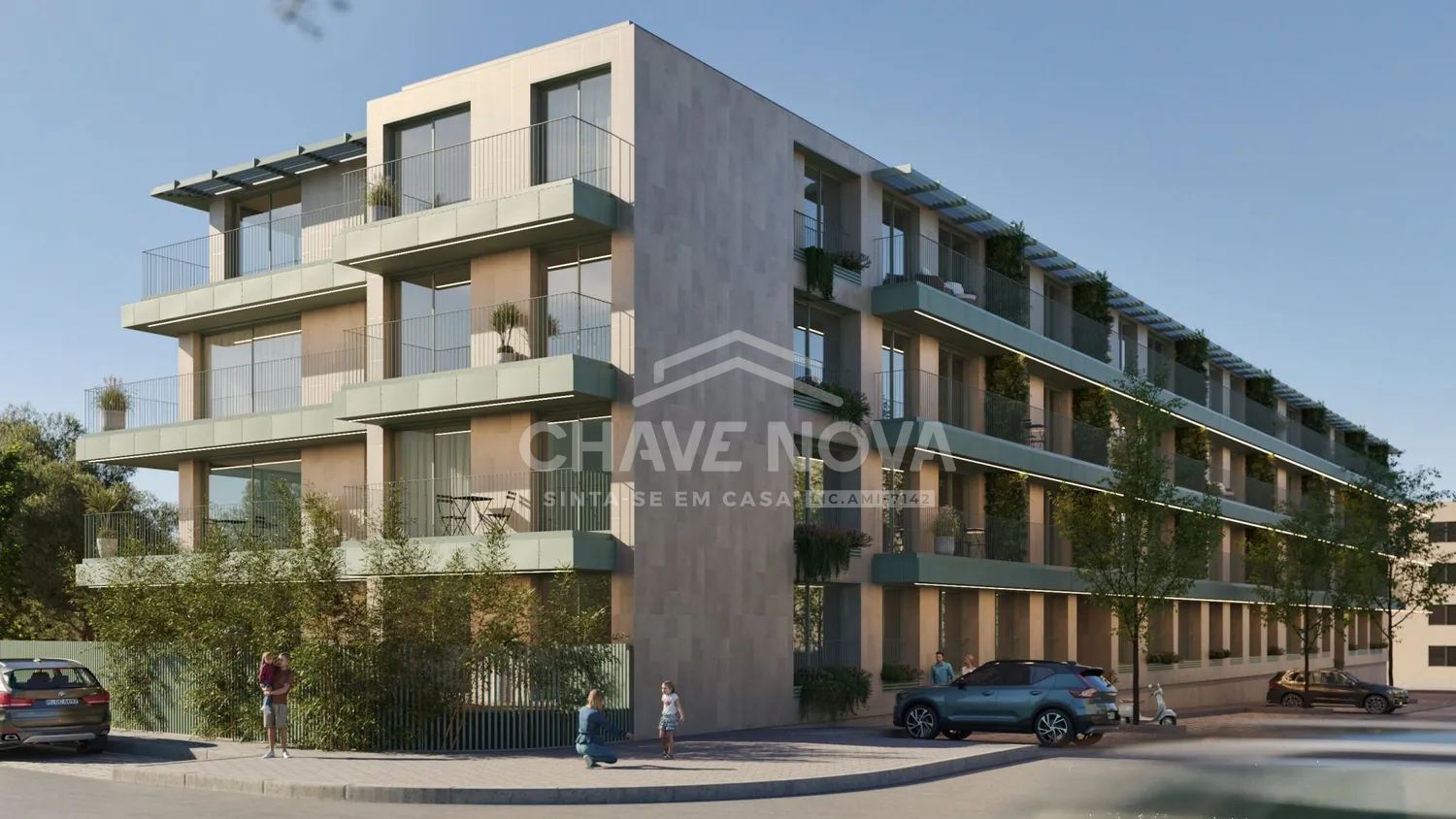 Apartamento T2 Novo c/ Lugar de Garagem e Arrumos em São Félix da Marinha