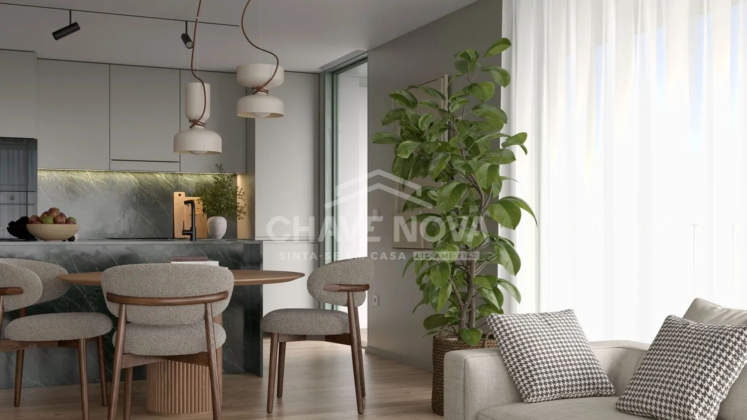 Apartamento T2 Novo c/ Lugar de Garagem e Arrumos em São Félix da Marinha - 2