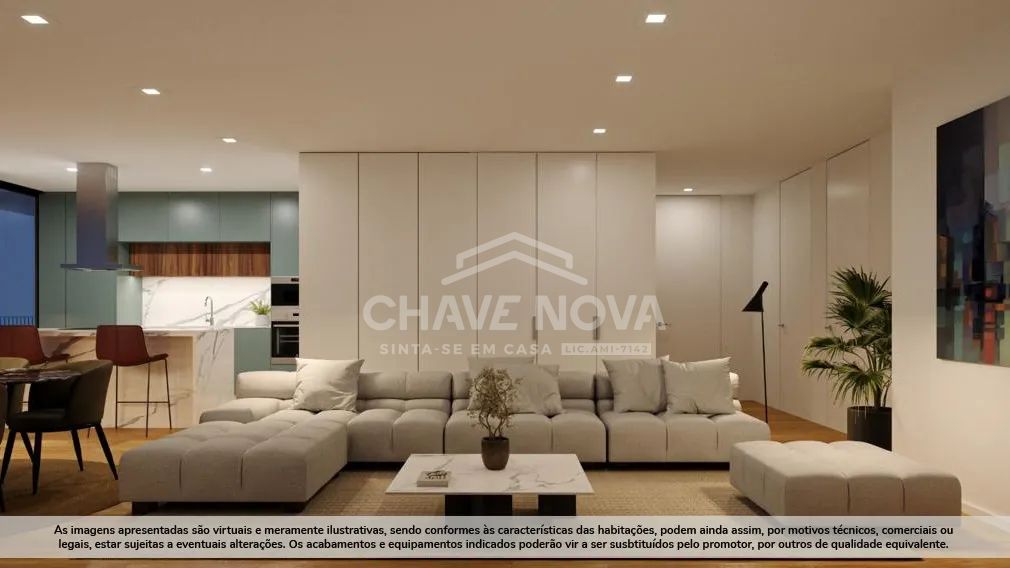 Apartamento T1 novo em Santa Marinha no piso 4 no empreendimento "Privilége" - 2