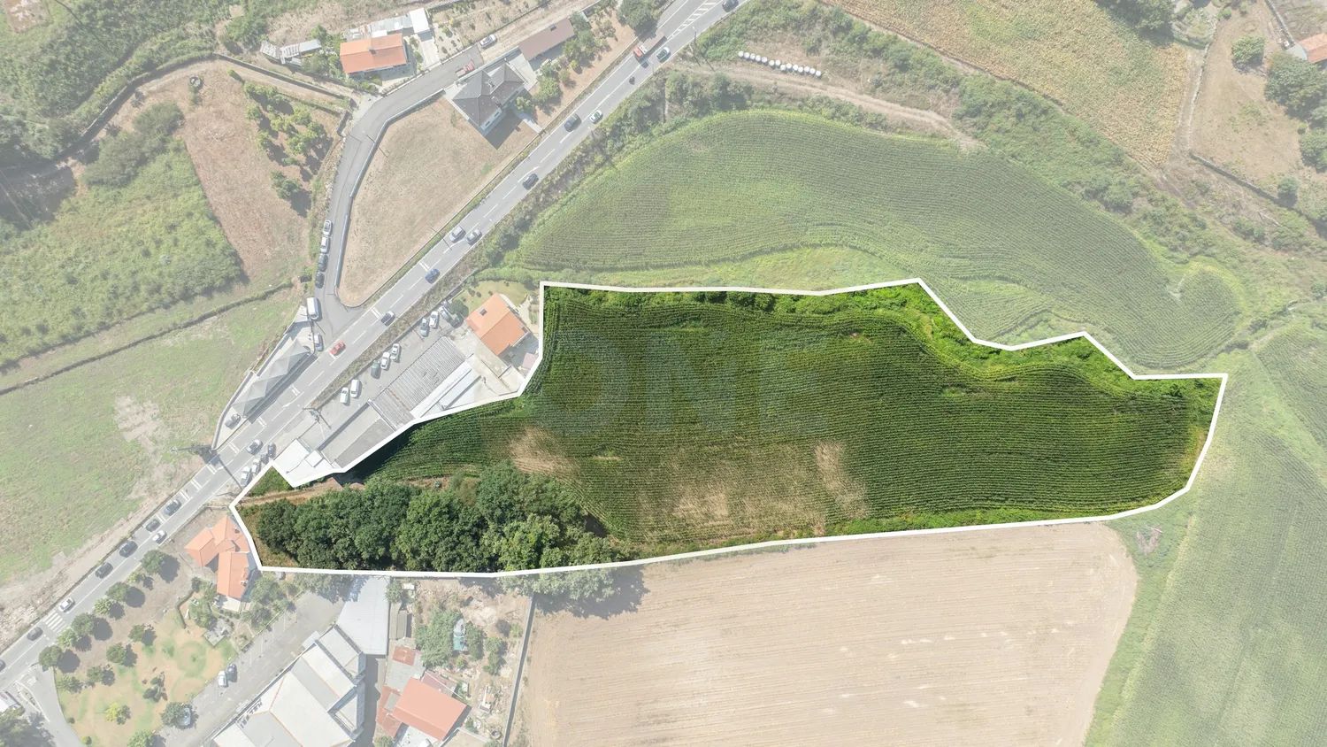 Terreno de grande dimensão com capacidade edificativa e área agrícola