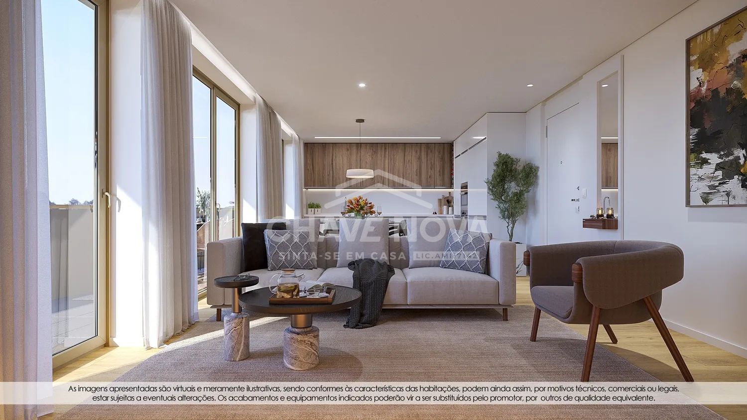 Apartamento T2 Novo Penúltimo Piso c/ 2 Lugares de Garagem em Arcozelo - 3