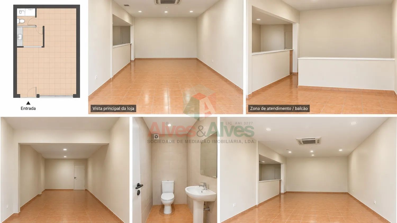 Loja para Comércio e Serviços - Localização Central em Águas Santas - 3