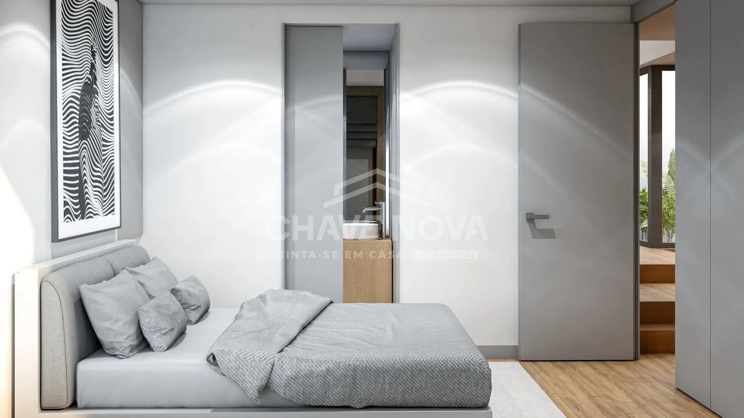 APARTAMENTO T1 MOBILADO E EQUIPADO  C/ JARDIM PRIVATIVO ERMESINDE - 3