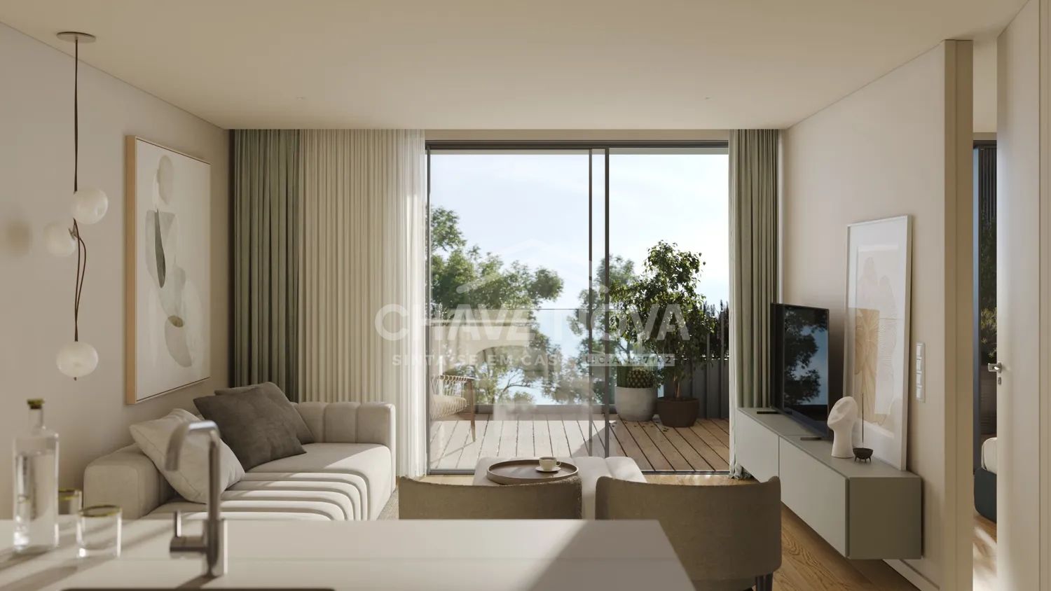 Apartamento T1 Novo Último Piso c/ Varanda e Lugar de Garagem em Santa Marinha (Coimbrões) - 3
