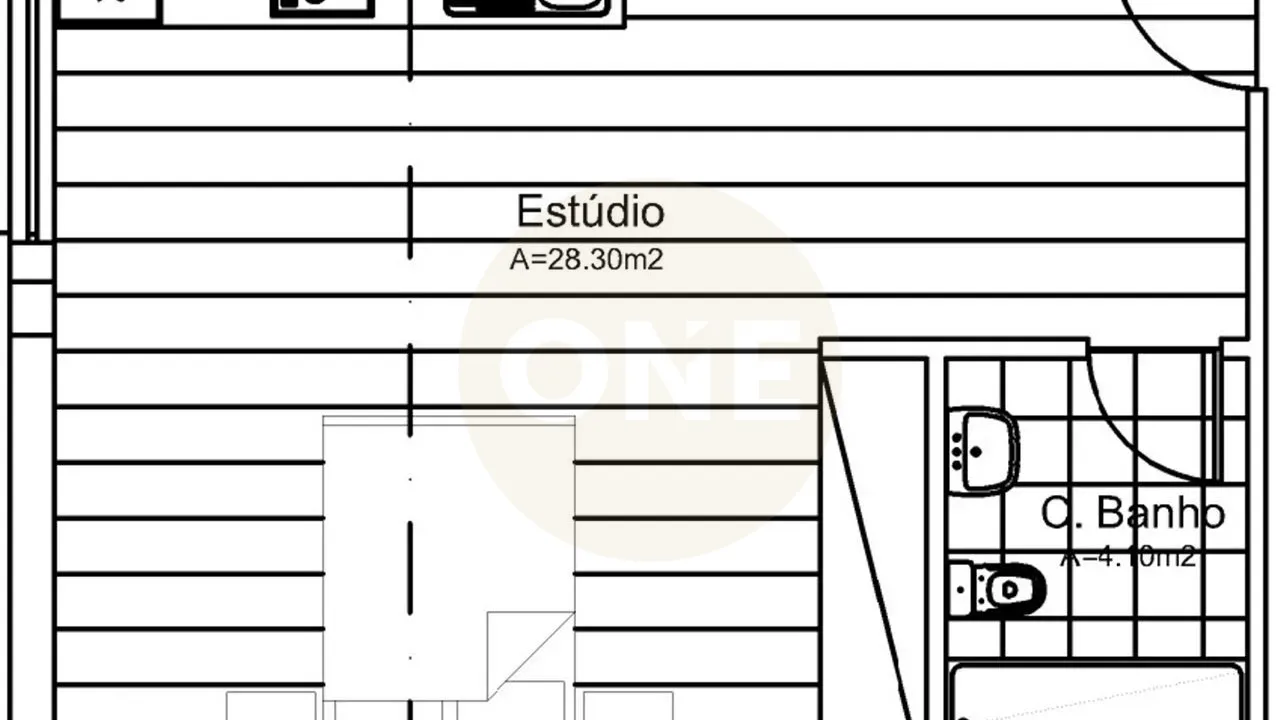 Apartamento T0 no Centro de Vila Nova de Famalicão - 2